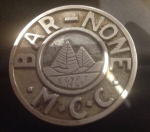 Mike Tharms Fathers badge 1947